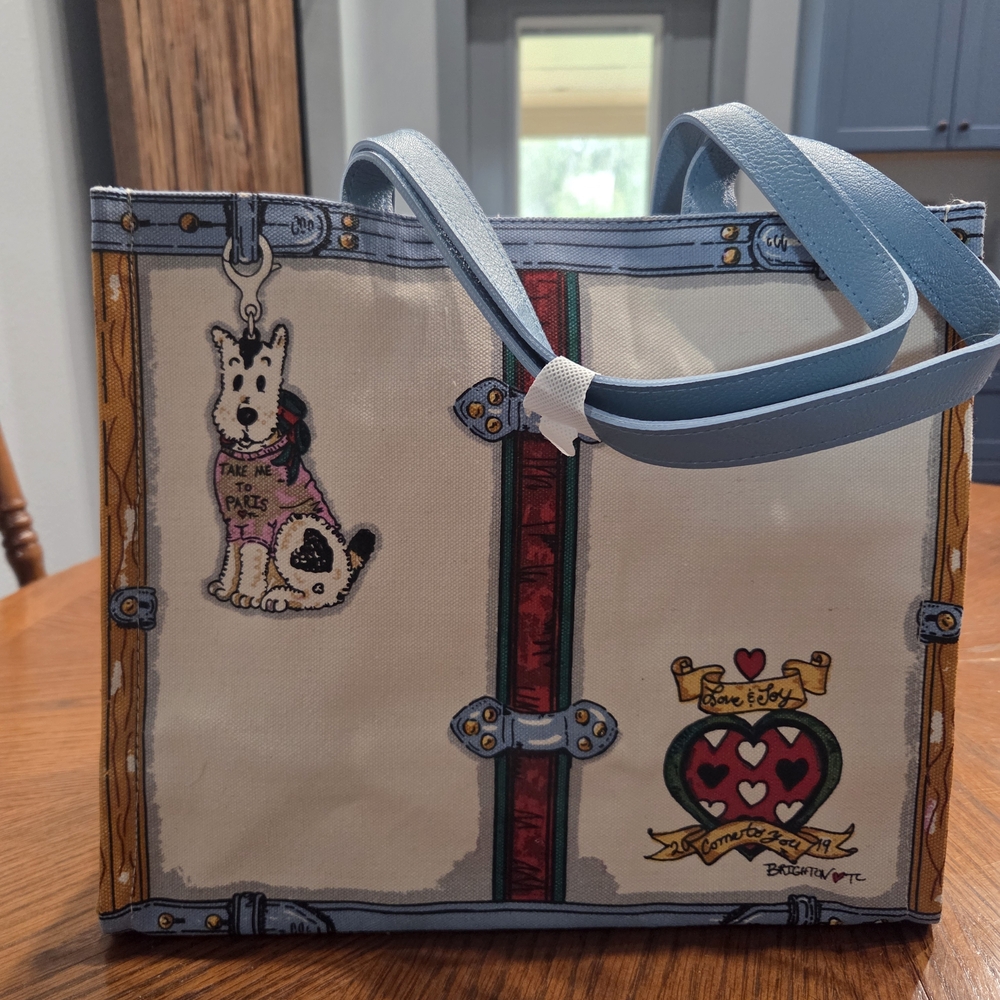 Brighton "In Love We Trust" Canvas Tote